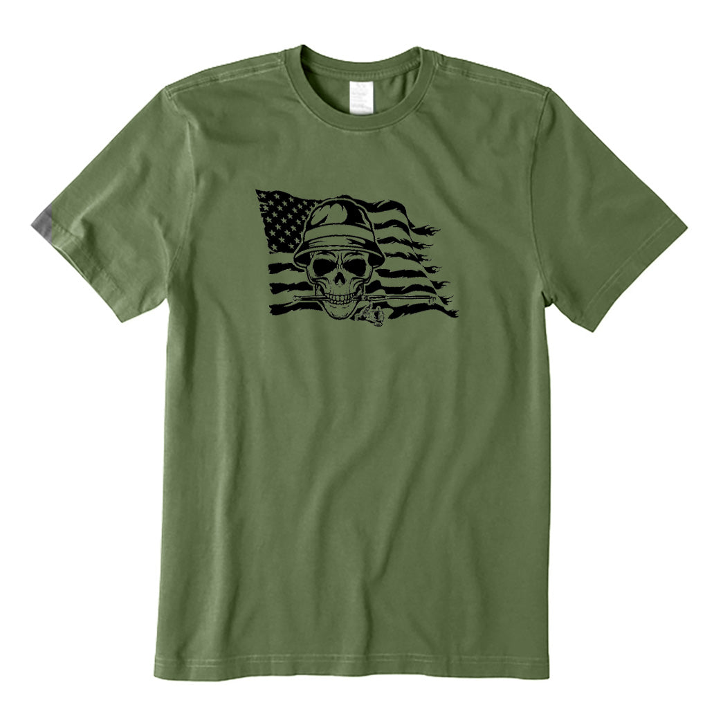 US Skull Fishing T-Shirt