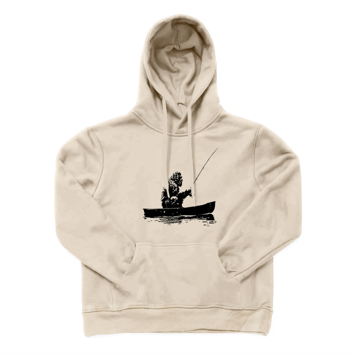 Bigfoot Fishing on Boat Hoodie