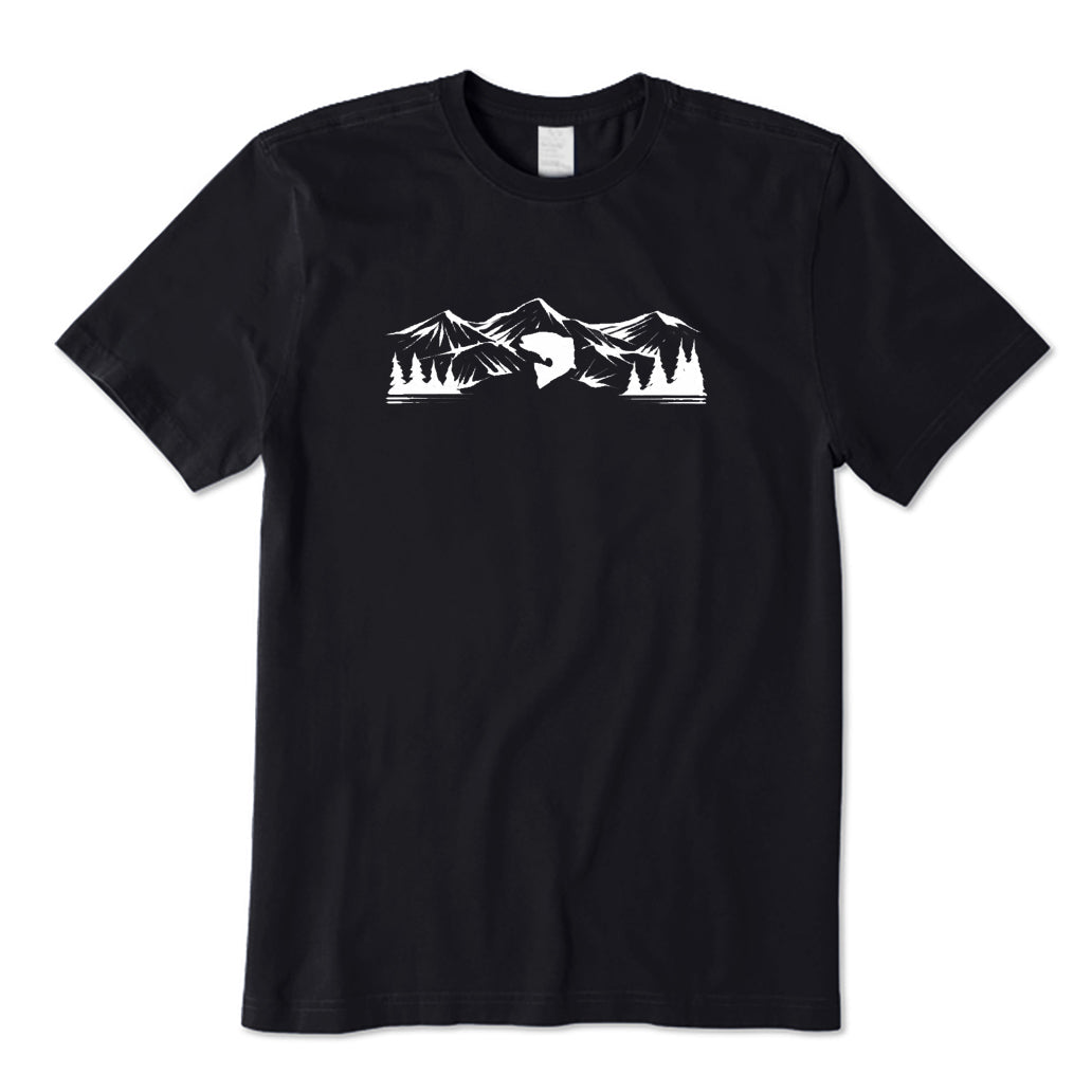 Fishing Scene Mountain T-Shirt