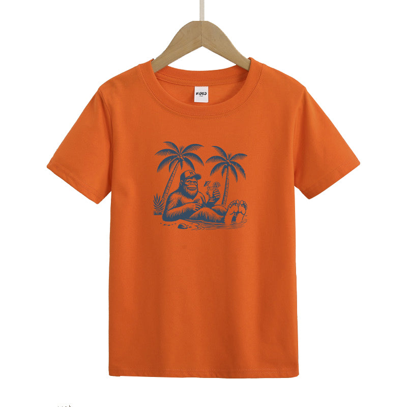 Bigfoot Recreational Fishing Kids T-Shirt