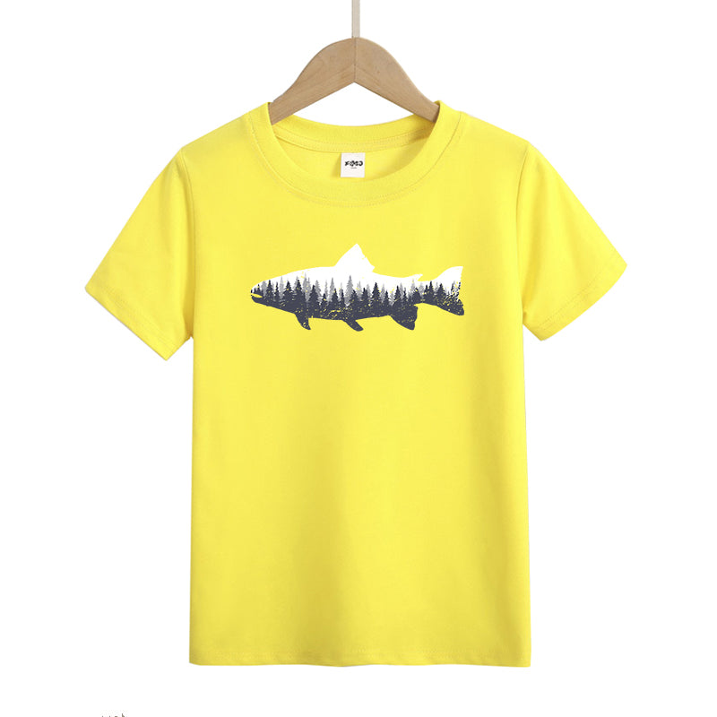 Fishing Forest Kids T-Shirt