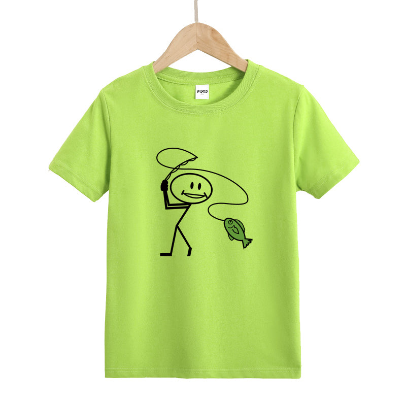 Happy Fly Fishing Kid's T-Shirts