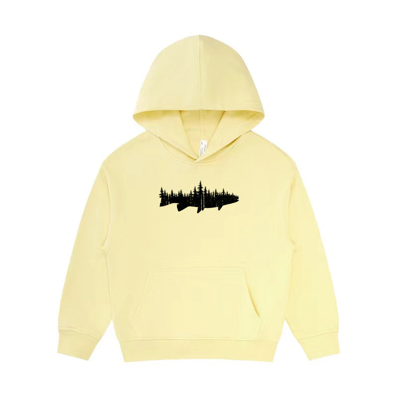 Fish Forest Landscape Kid's Hoodie