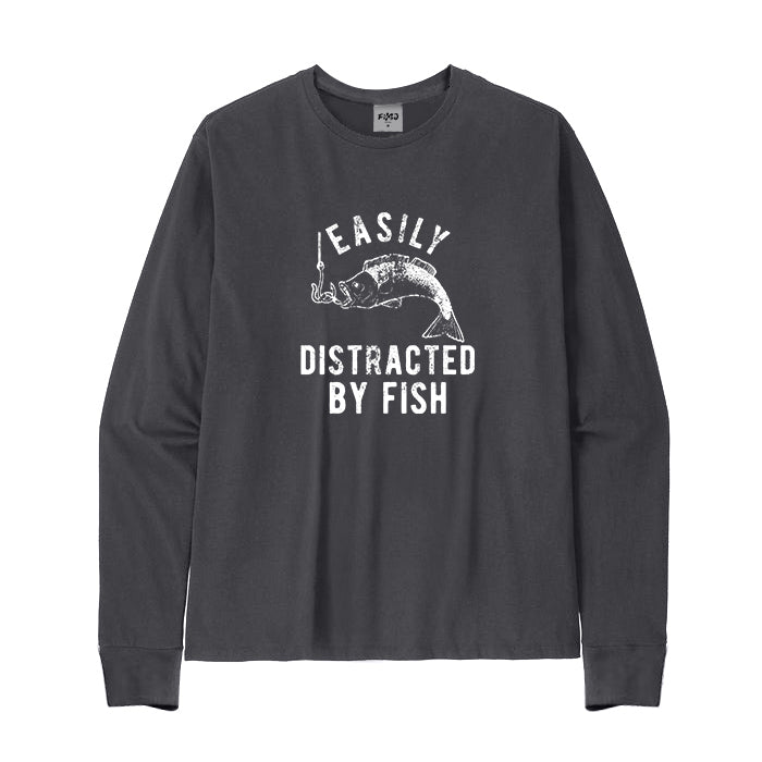 Easily Distracted By Fish Long Sleeve T-Shirt