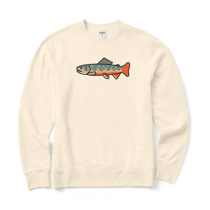 Happy Brook Trout Crewneck Sweatshirt