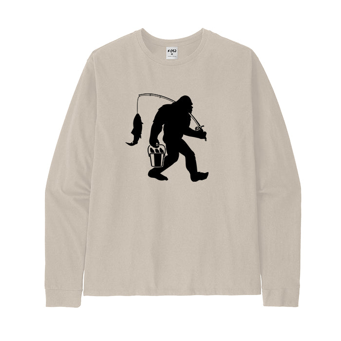 Bigfoot Fishing Long Sleeve T-Shirt