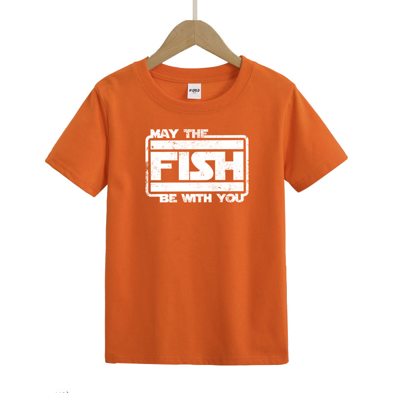 May The Fish Be with You Kids T-Shirt