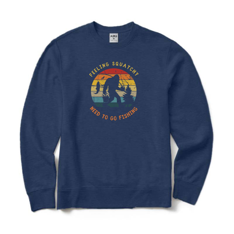 Bigfoot Fishing Crewneck Sweatshirt