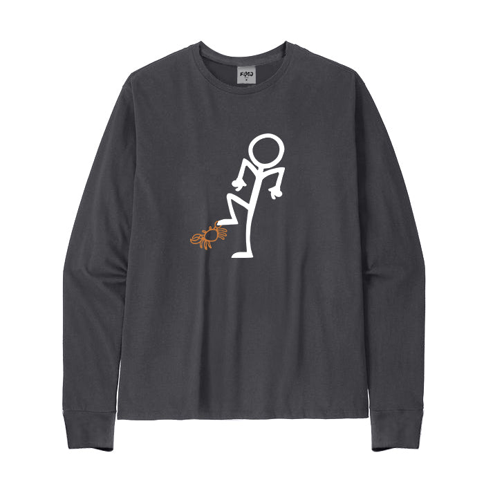 Attacked By Crab Long Sleeve T-Shirt