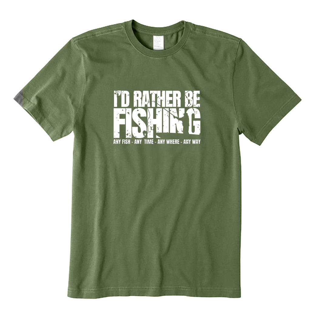 I'd Rather Be Fishing T-Shirt