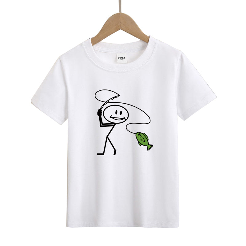 Happy Fly Fishing Kid's T-Shirts