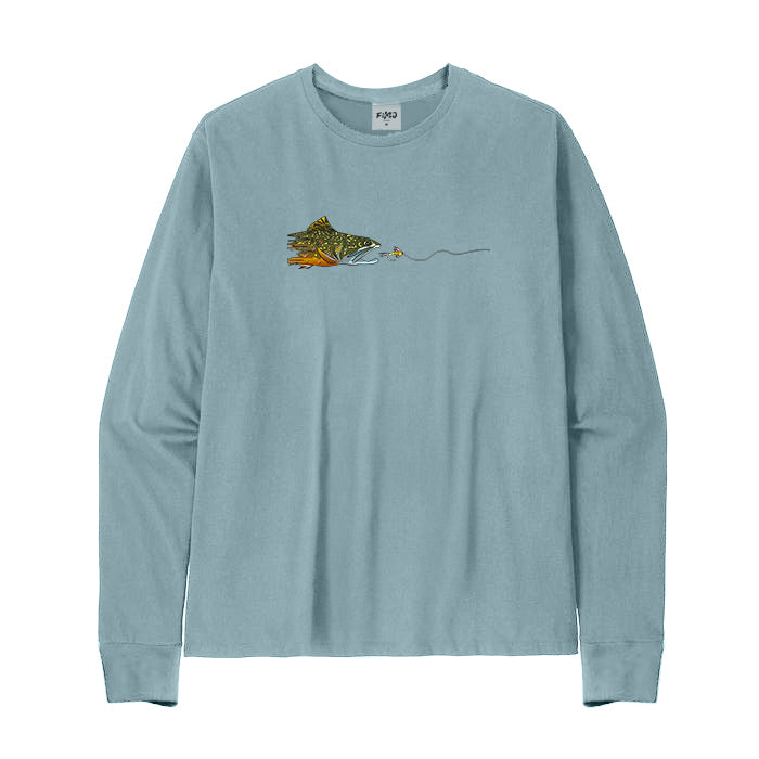 Fly Fishing Brook Trout Long Sleeve T-Shirt