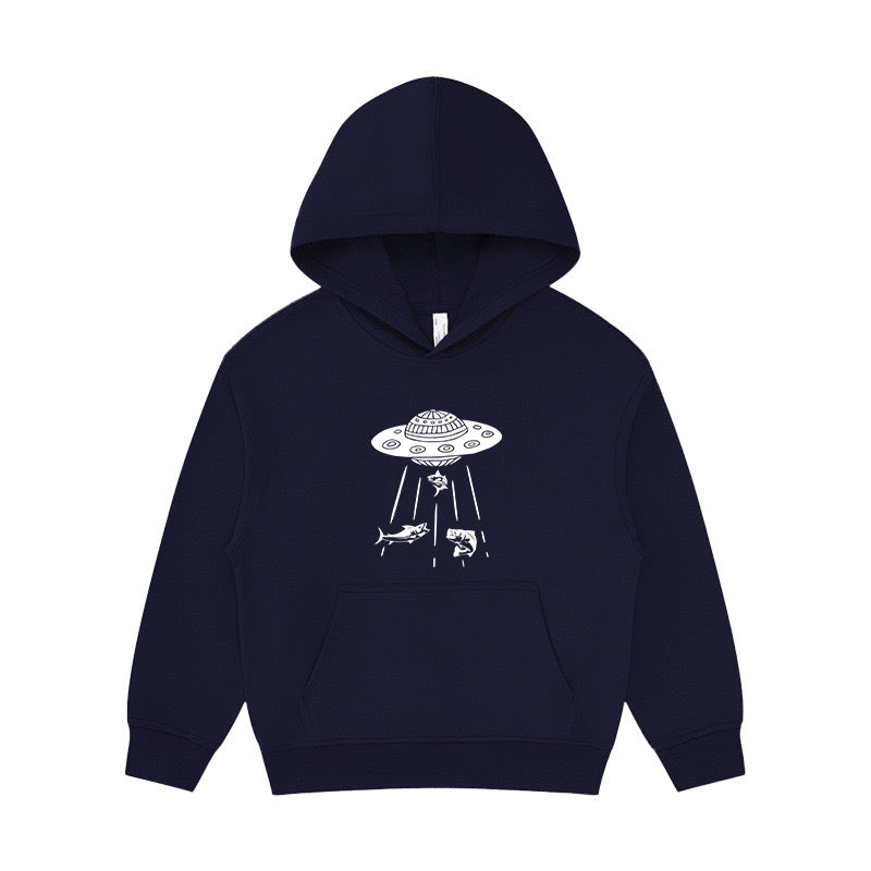 UFO Like Fishing Kid's Hoodie