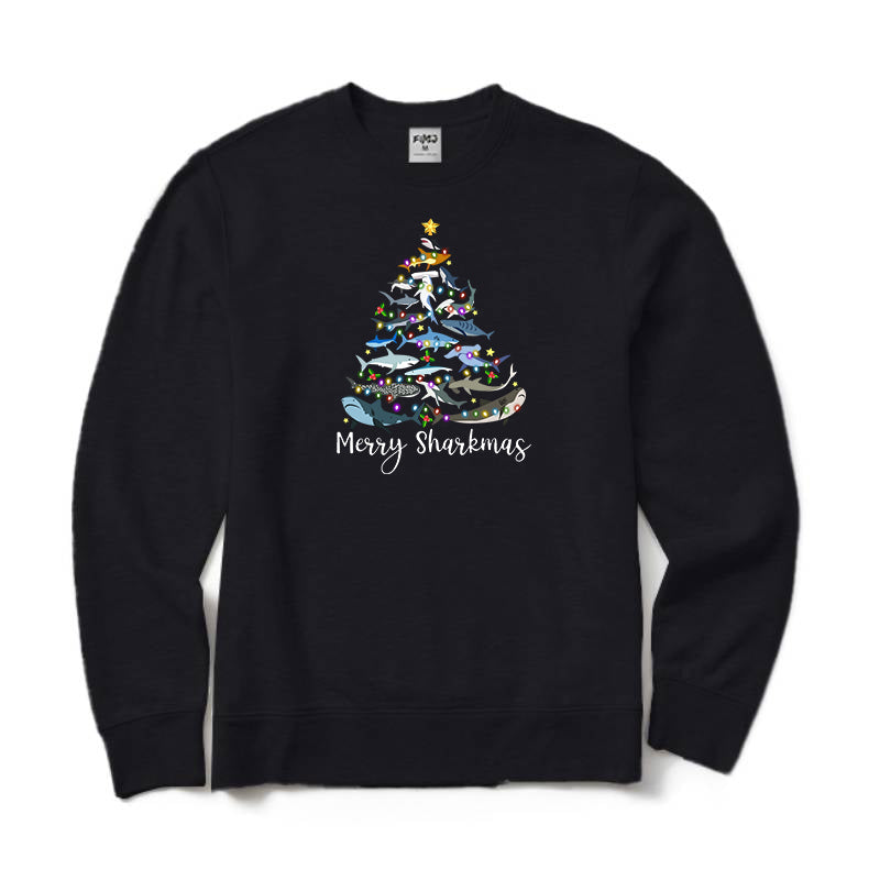 Merry Sharkmas Crewneck Sweatshirt