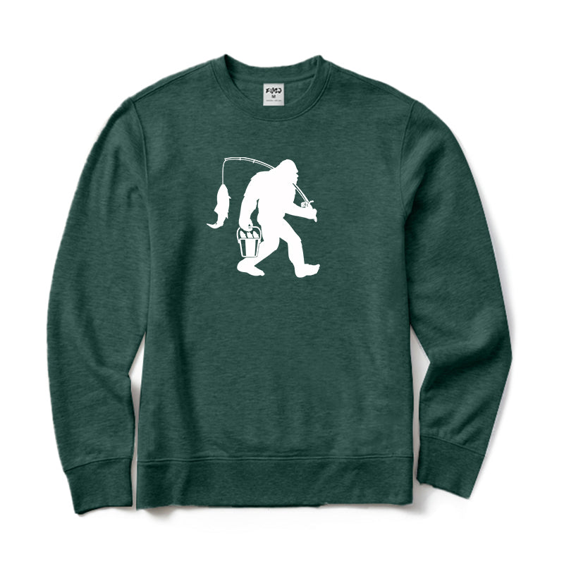 Bigfoot Fishing Crewneck Sweatshirt