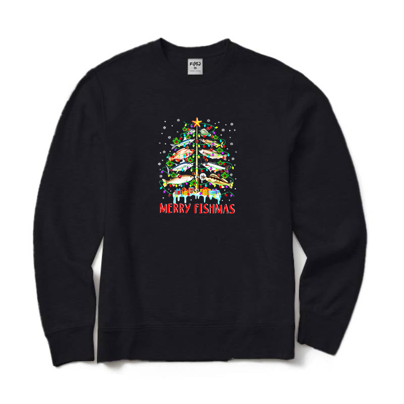 Merry Fishmas Crewneck Sweatshirt