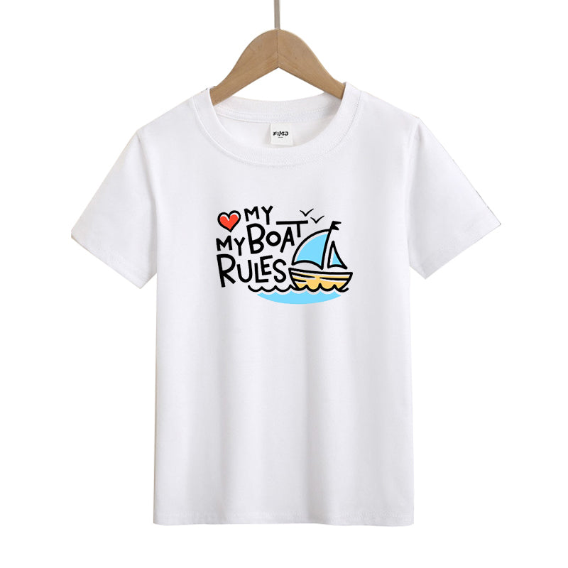 My Boat My Rules Kid's T-Shirts