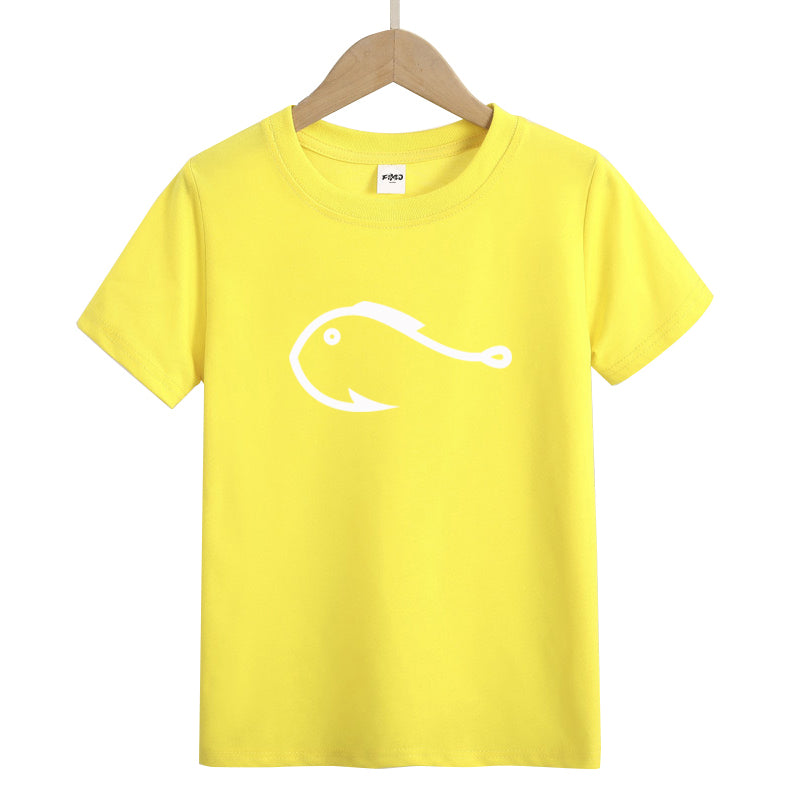 Fishing Hook Fish  Kids T-Shirt