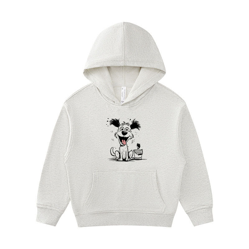 Dog Happy Fishing Kid's Hoodie