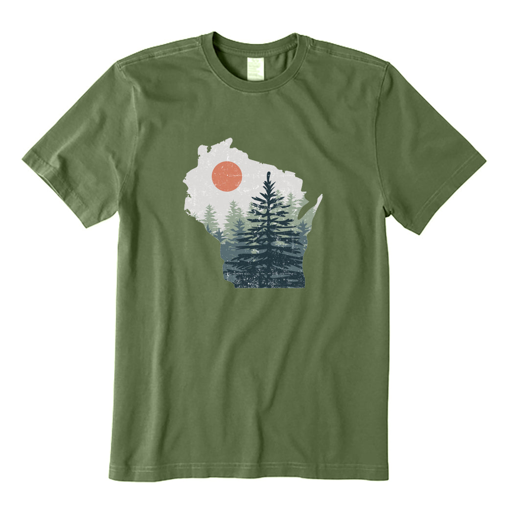 Wisconsin Pine Trees T-Shirt