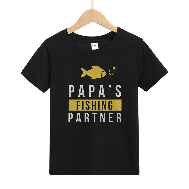 Papa's Fishing Partner Kid's T-Shirts