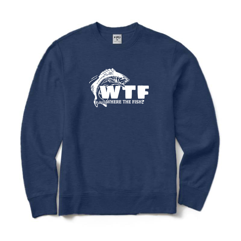 WTF Where's The Fish? Crewneck Sweatshirt