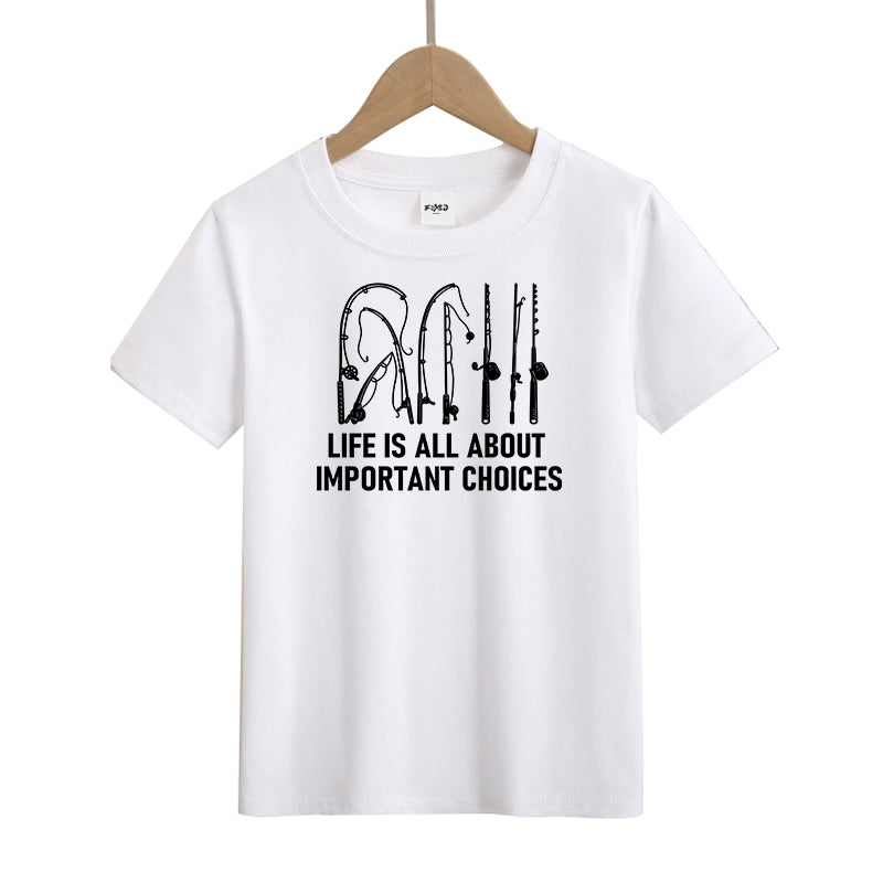 Life Is All About Important Choices Kid's T-Shirts