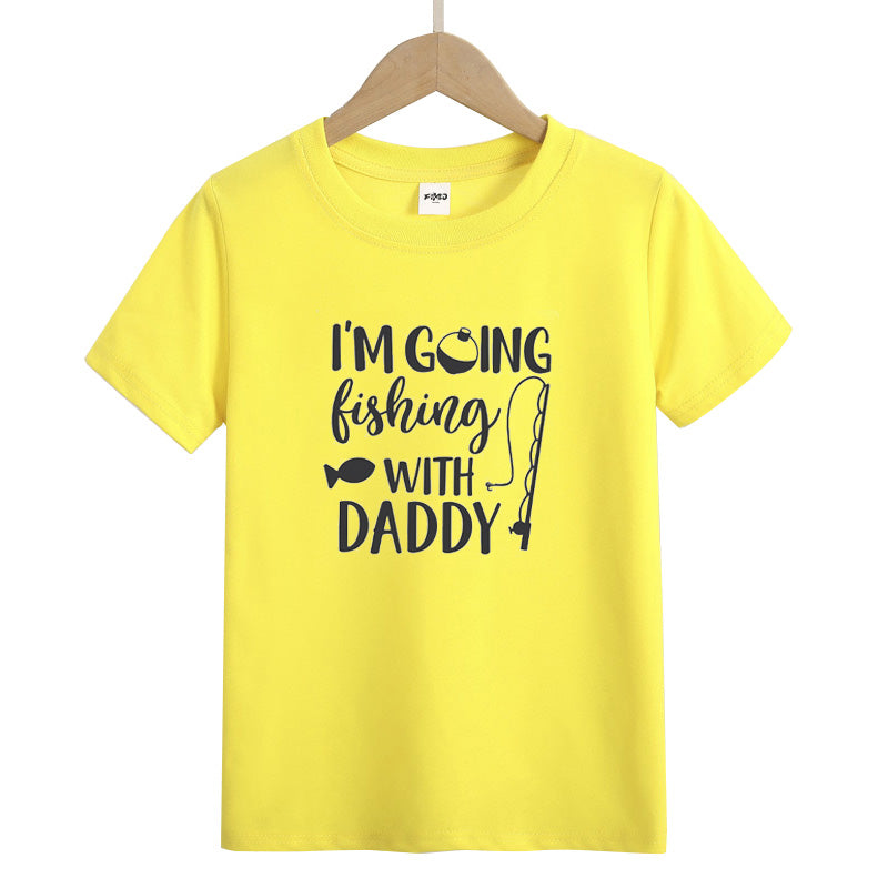 I'm Going Fishing with Dad Kid's T-Shirts