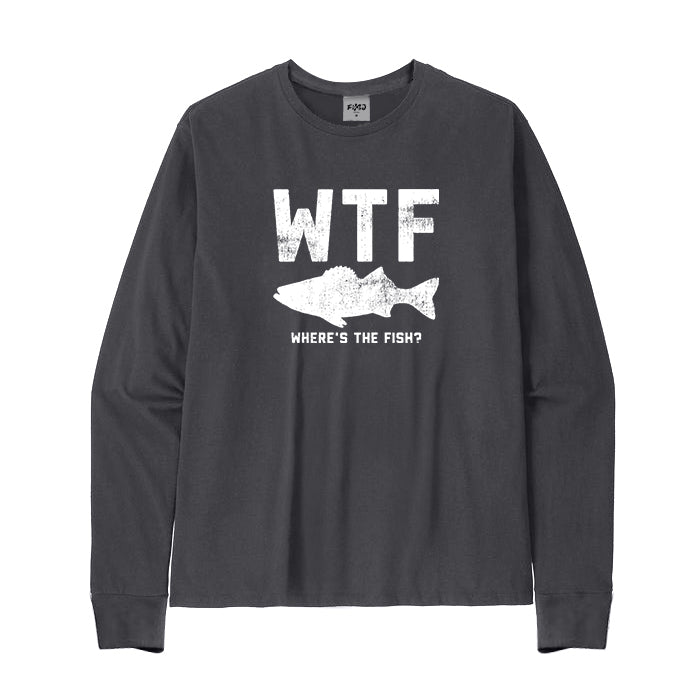 WTF Where's The Fish long Sleeve T-Shirt