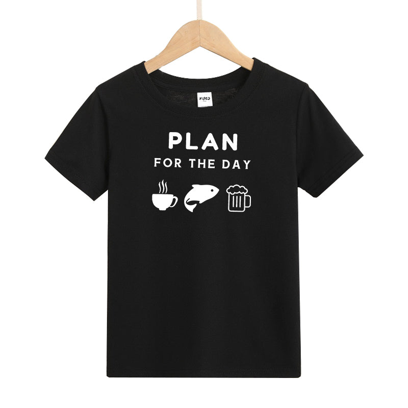 Plan For The Day Kids T-Shirt