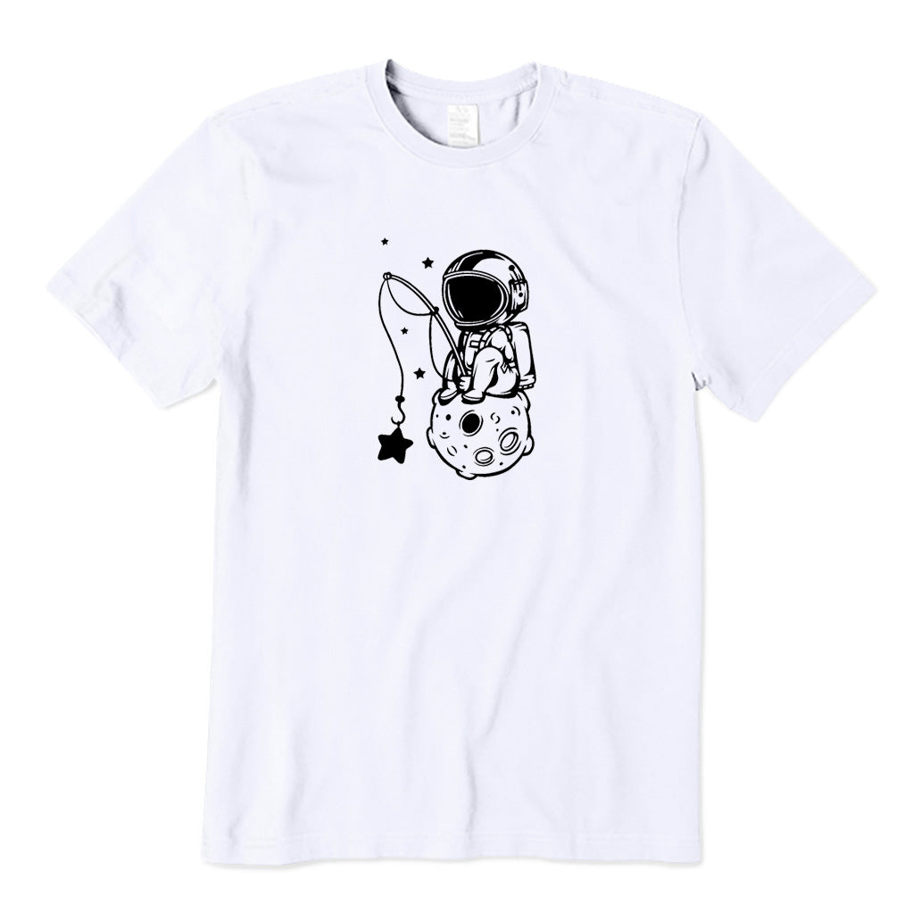 Lonely Astronaut Fishing T-Shirt