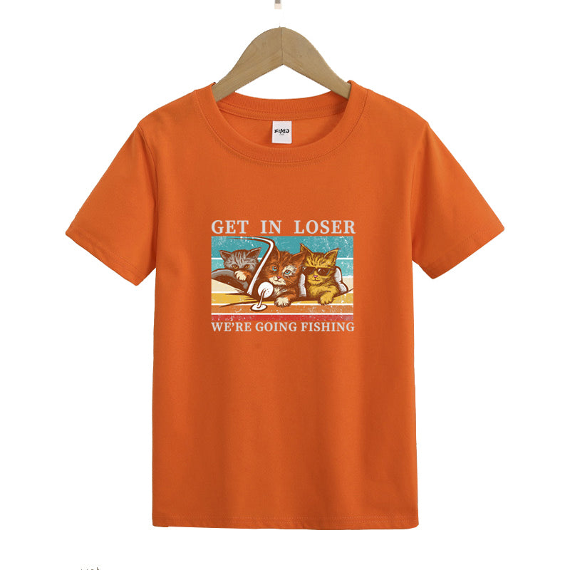 We're Going Fishing Kid's T-Shirts