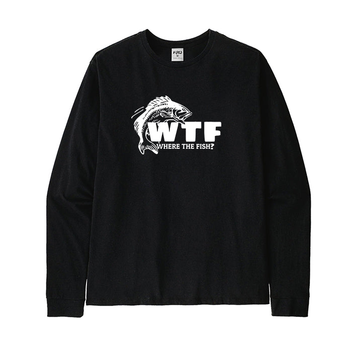 WTF Where's The Fish? Long Sleeve T-Shirt