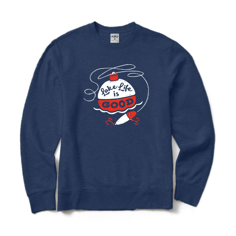 Lake Life Is Good Crewneck Sweatshirt