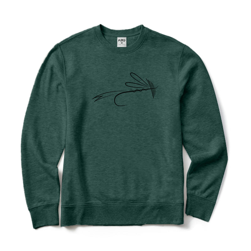 Funny Fly Fishing Crewneck Sweatshirt