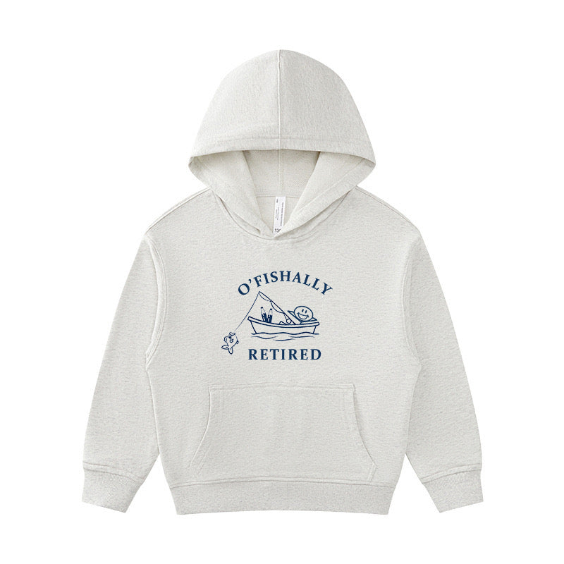 O'fishally Retired Kid's Hoodie