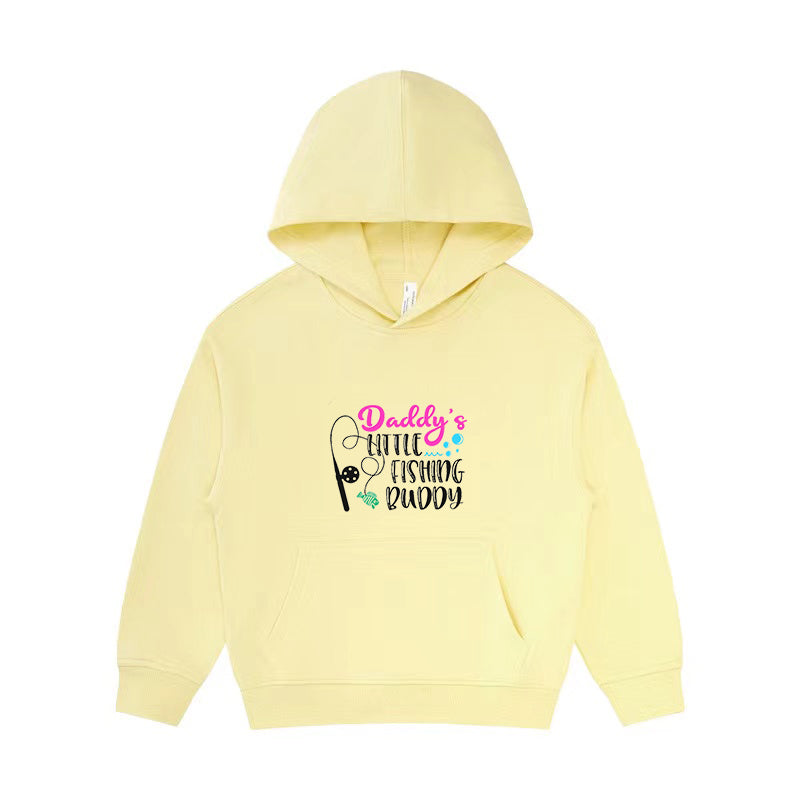 Daddy's Fishing Buddy Girls Kid's Hoodie