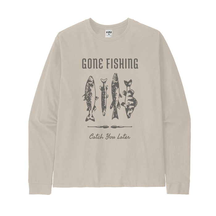 Gone Fishing Catch You Later Long Sleeve T-Shirt