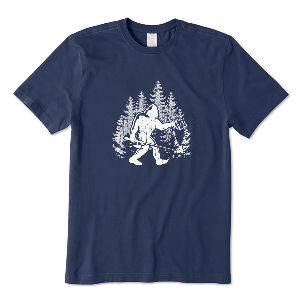 Bigfoot Fishing T-Shirt