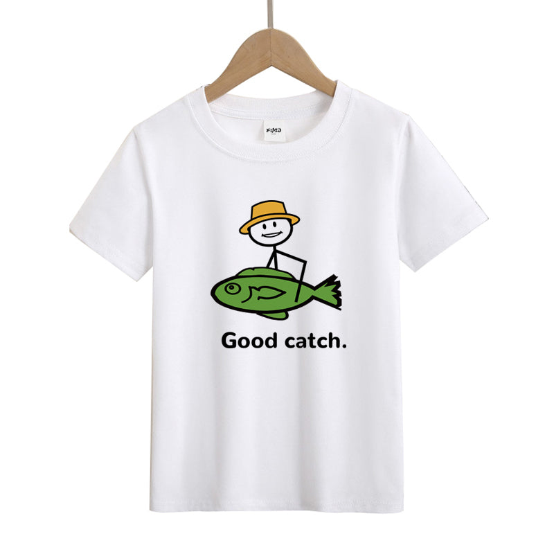 Good Catch Kid's T-Shirts