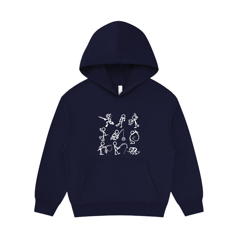 Funny Fishing Kid's Hoodie