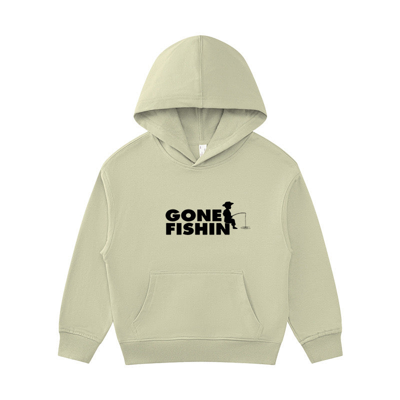 Gone Fishing Kid's Hoodie