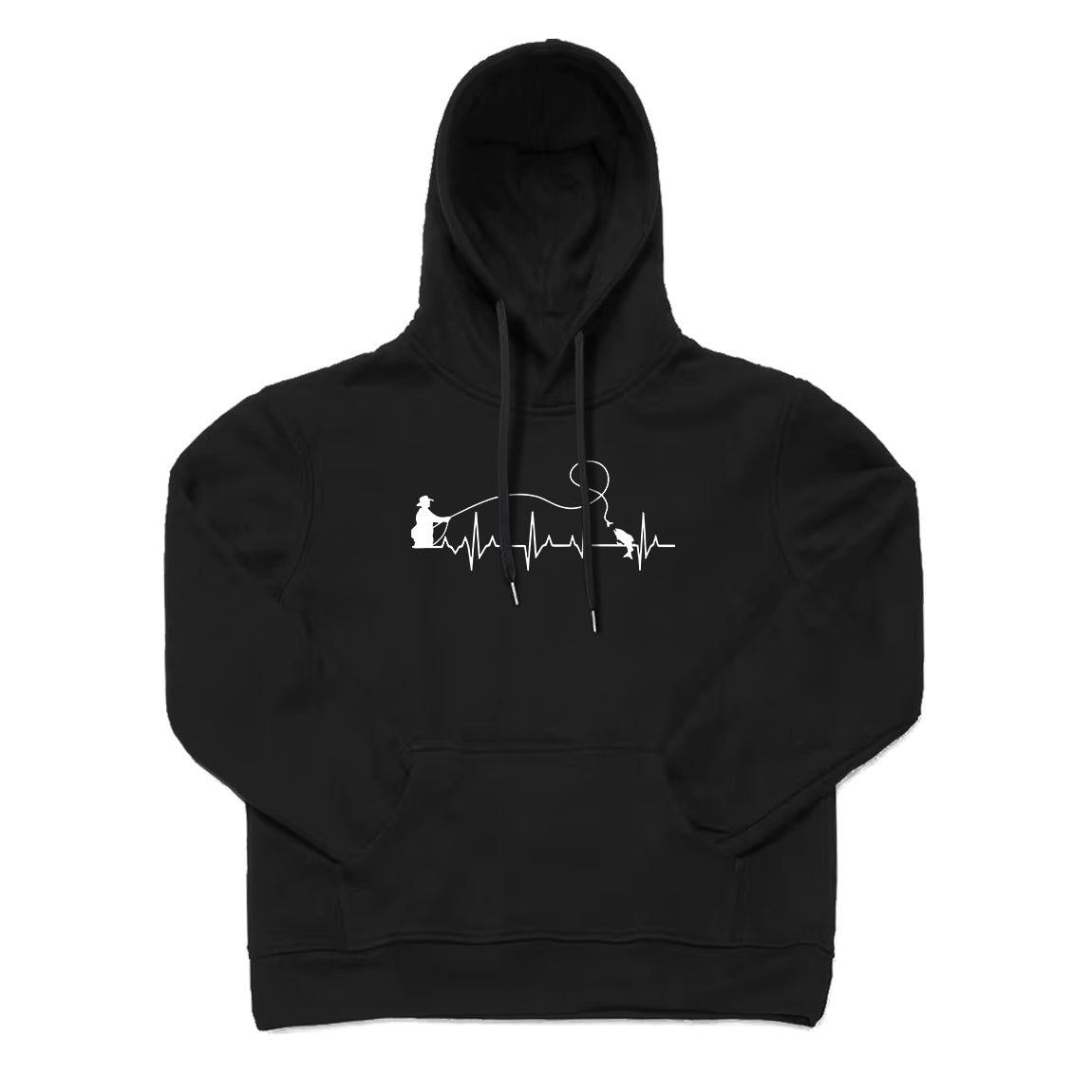 Fly Fishing Heartbeat Hoodie