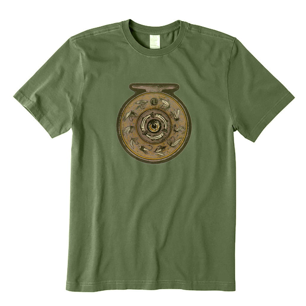 Fly Reel Die Cut T-Shirt