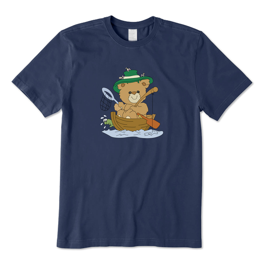 Cute Bear Fishing T-Shirt