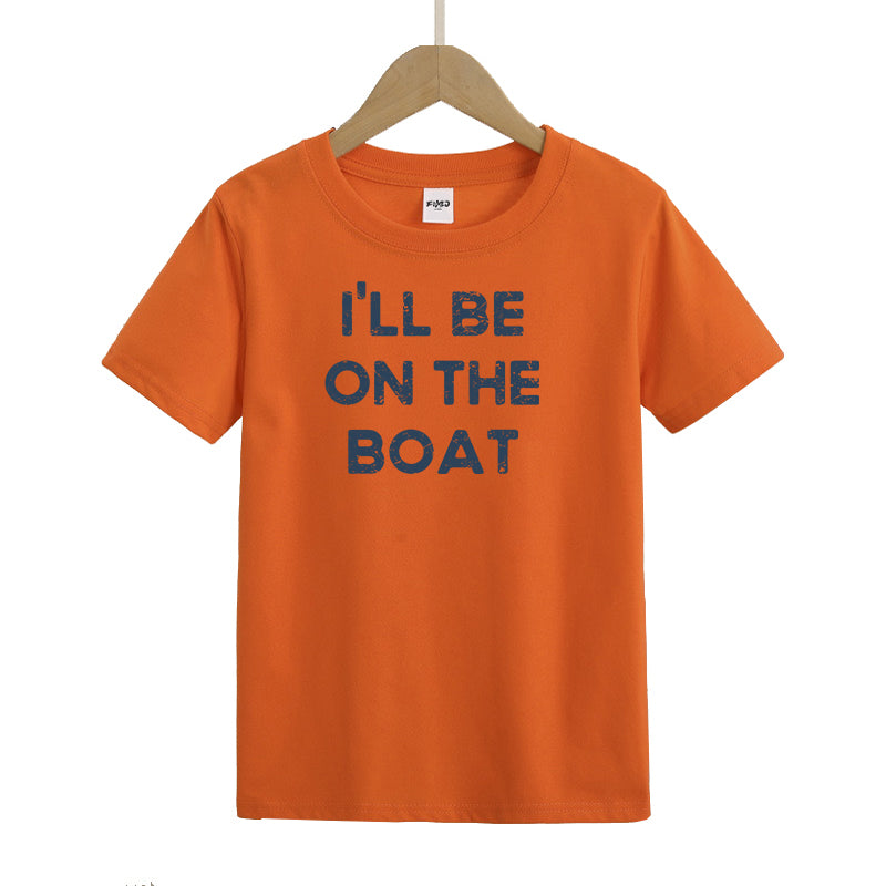 I'll Be on The Boat Kids T-Shirt