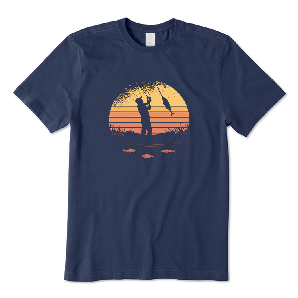 Retro Lake Fishing T-Shirt