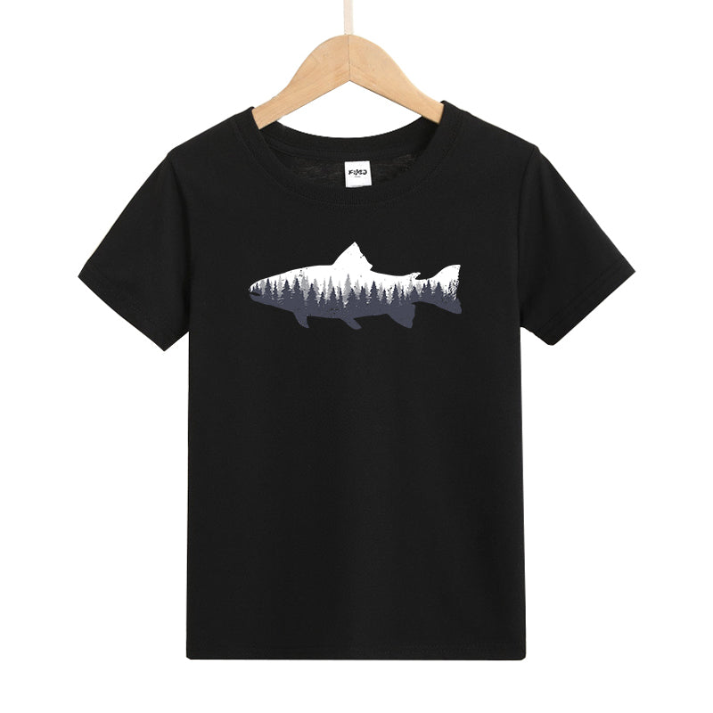 Fishing Forest Kids T-Shirt