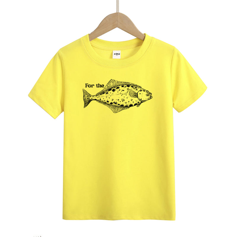 For The Halibut Fish Kids T-Shirt