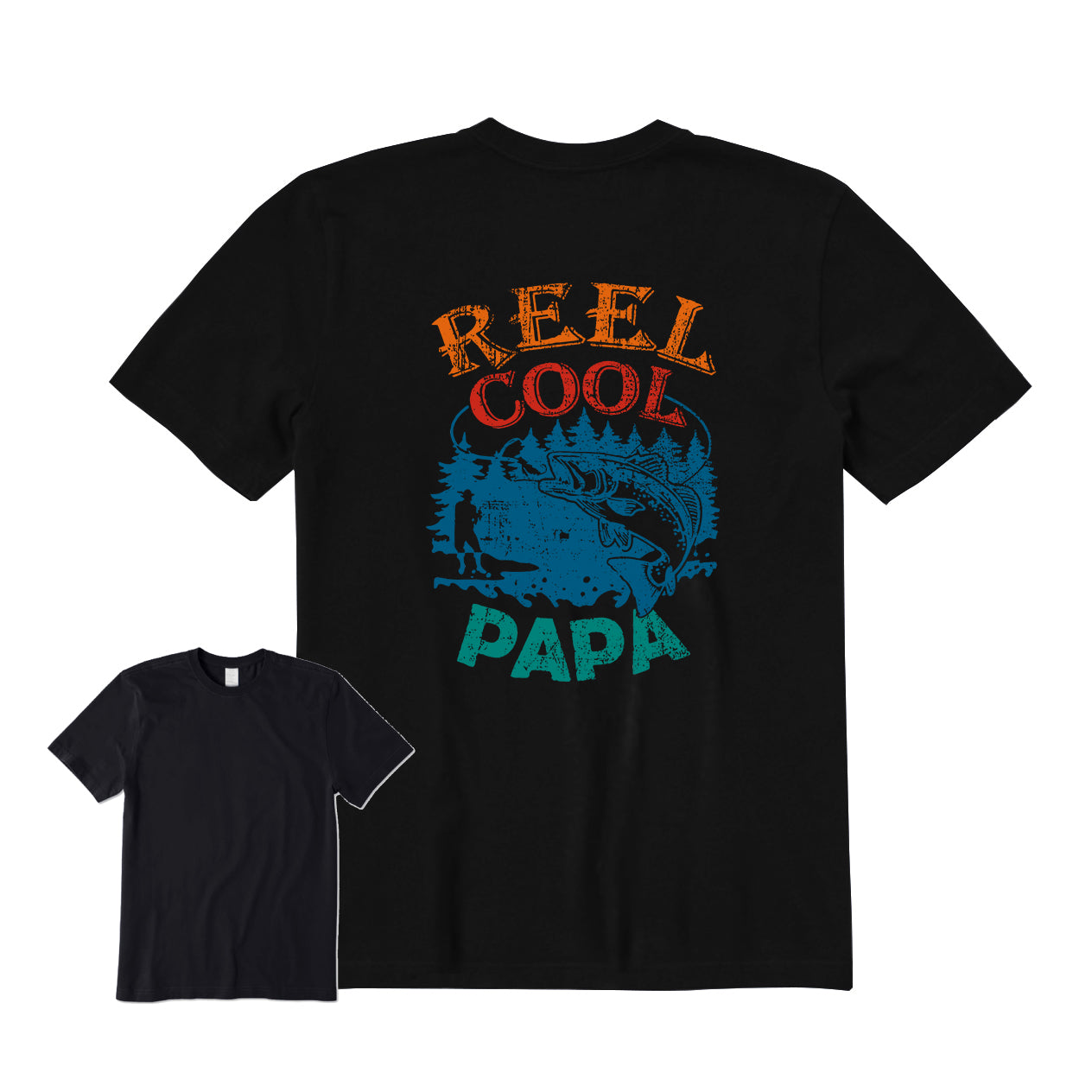 Reel Cool Dad Back Graphic T-Shirt